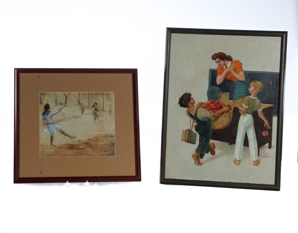 FOUR AMERICAN PAINTINGS. (1 of 1)