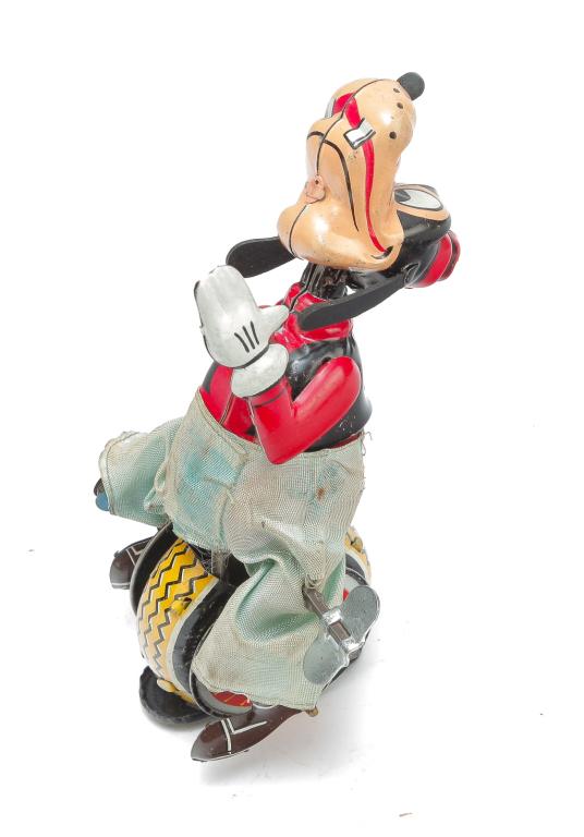 LINEMAR TOYS WIND-UP GOOFY ON A UNICYCLE. (1 of 3)