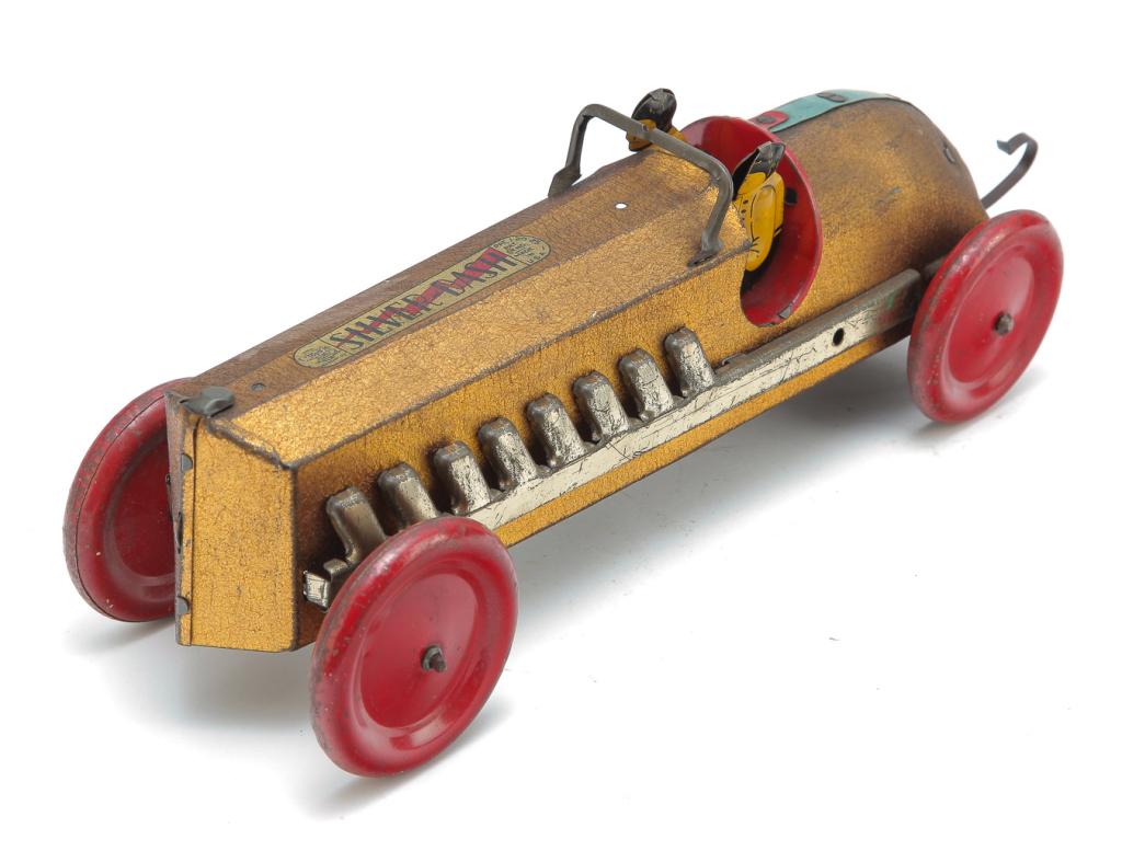 BUFFALO TOYS SILVER DASH TIN LITHO RACE CAR. (1 of 4)