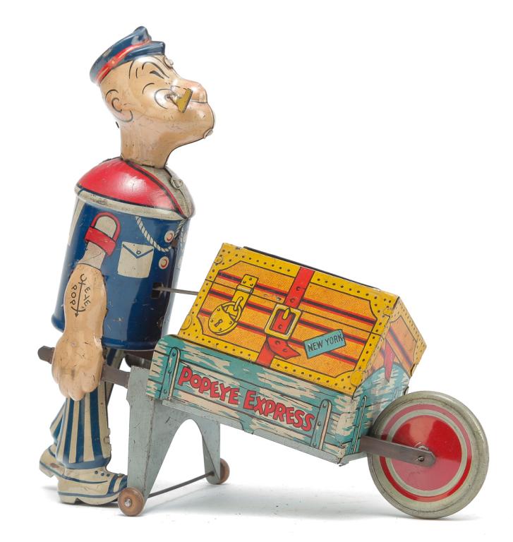 MARX TIN LITHO WIND-UP POPEYE EXPRESS. (1 of 4)