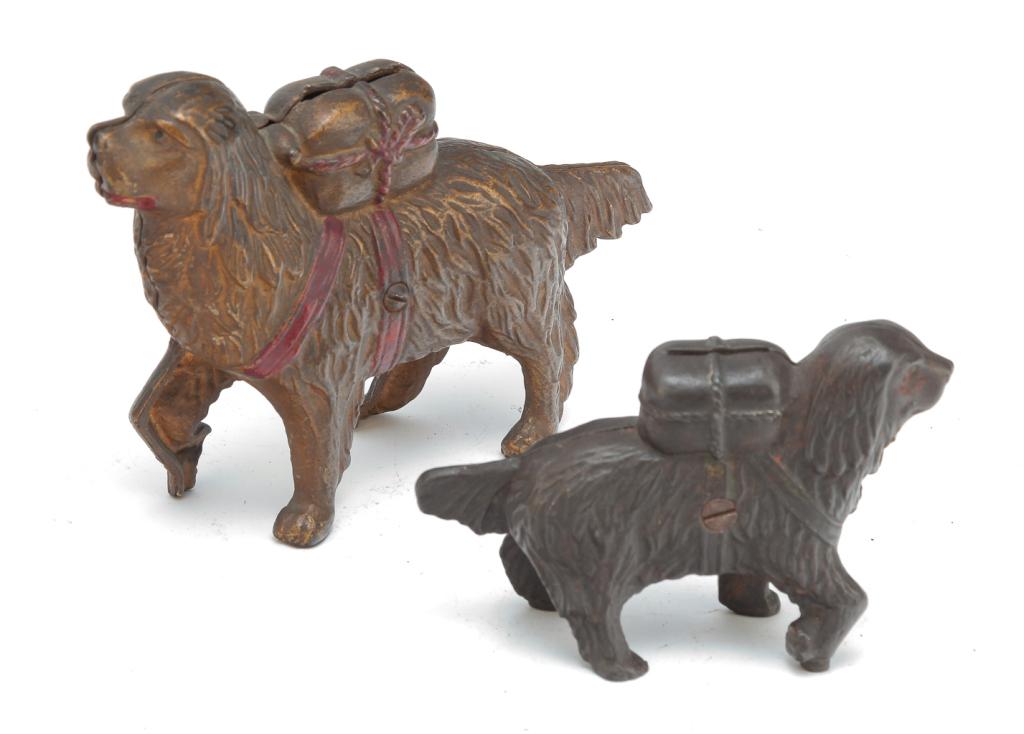 TWO ST. BERNARD STILL BANKS. (1 of 3)