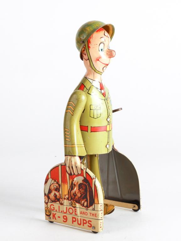 UNIQUE ART G.I. JOE AND THE K-9 PUPS TIN LITHO TOY (1 of 4)
