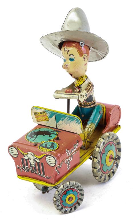 UNIQUE ART MFG "RODEO JOE" TIN LITHO TOY (1 of 4)