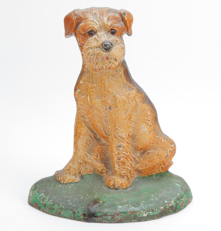 HUBLEY CAST IRON DOG DOORSTOP (1 of 4)