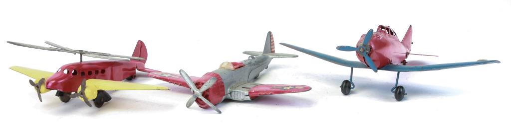 THREE  TOY AIRPLANES INCLUDING HUBLEY (1 of 4)