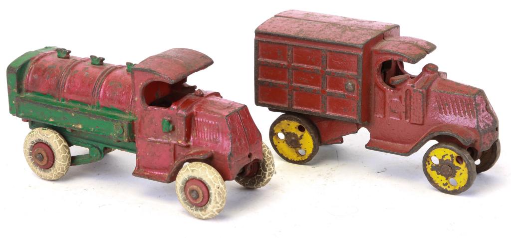 TWO CAST IRON TRUCK TOYS (1 of 3)