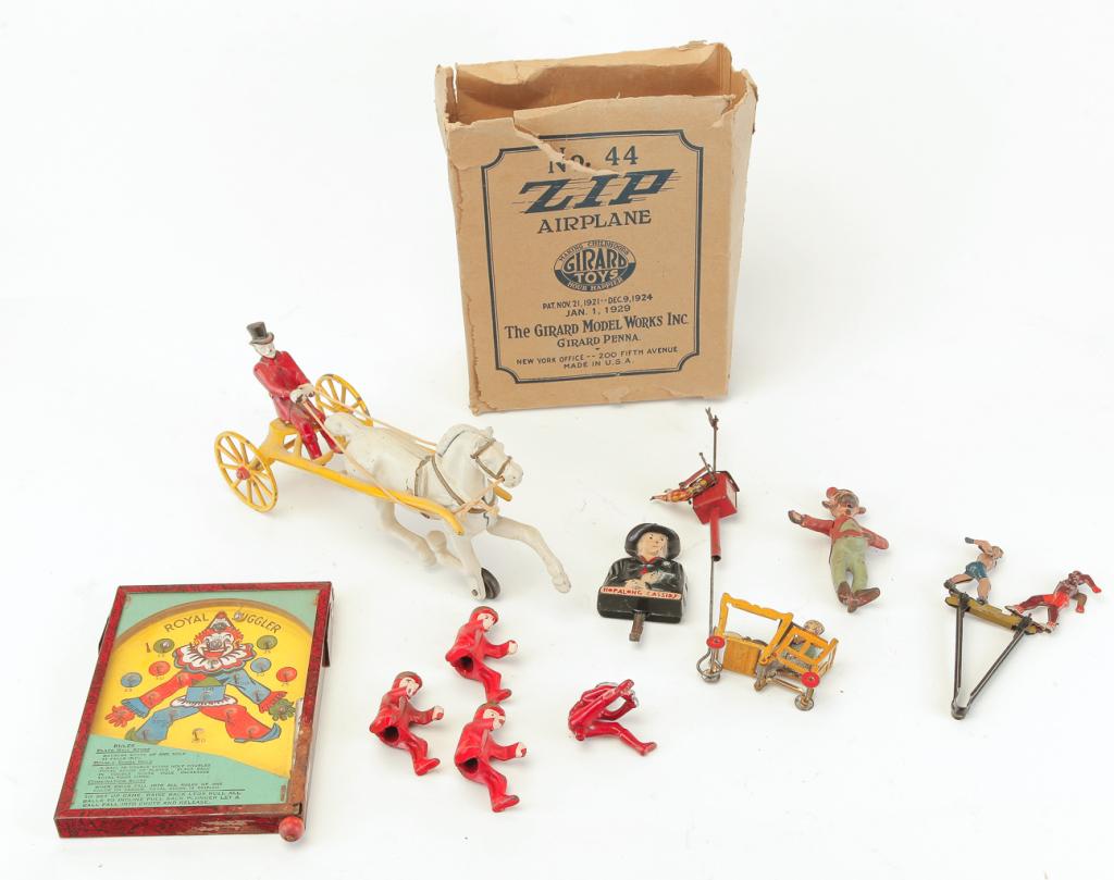 GROUP OF TOYS INCLUDING PARTS. (1 of 2)