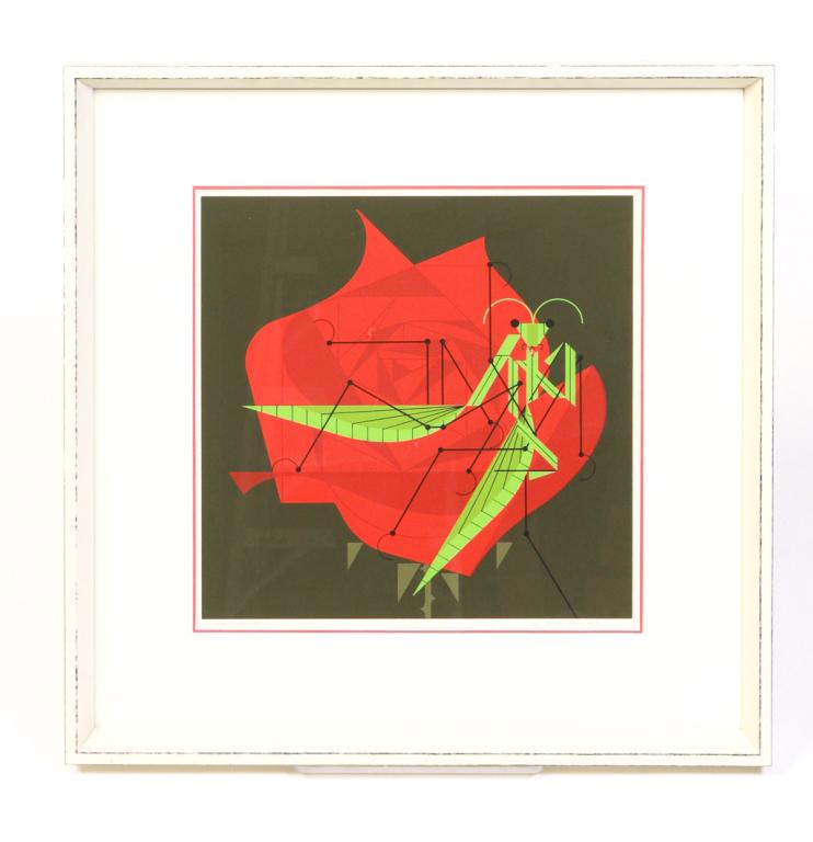 "WEDDING FEAST" PRINT, CHARLEY HARPER.: American, 1922-2007. Signed and numbered, 169/1500. Framed, 22.75"h. 22.5"w.