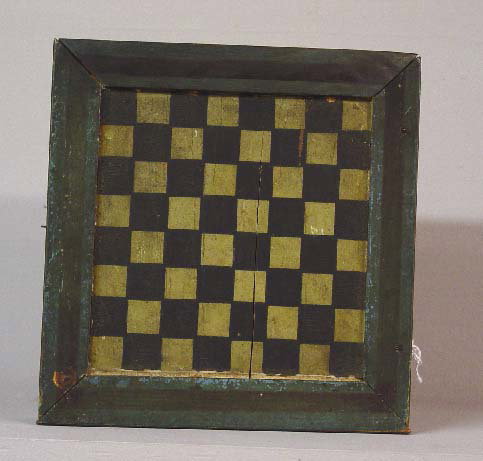 DECORATED GAMEBOARD. Small hinged example - 3