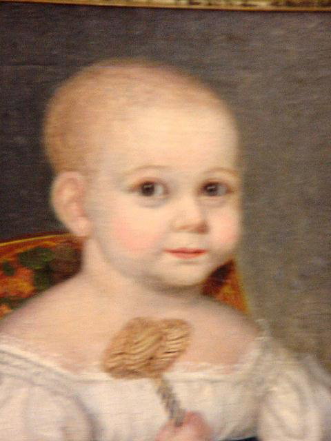 FINE OIL ON CANVAS PAINTING. Child in a p - 2