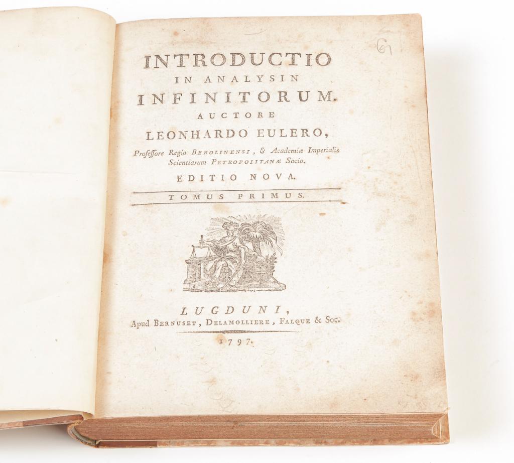 LEONHARD EULER EARLY CALCULUS BOOK. (1 of 9)