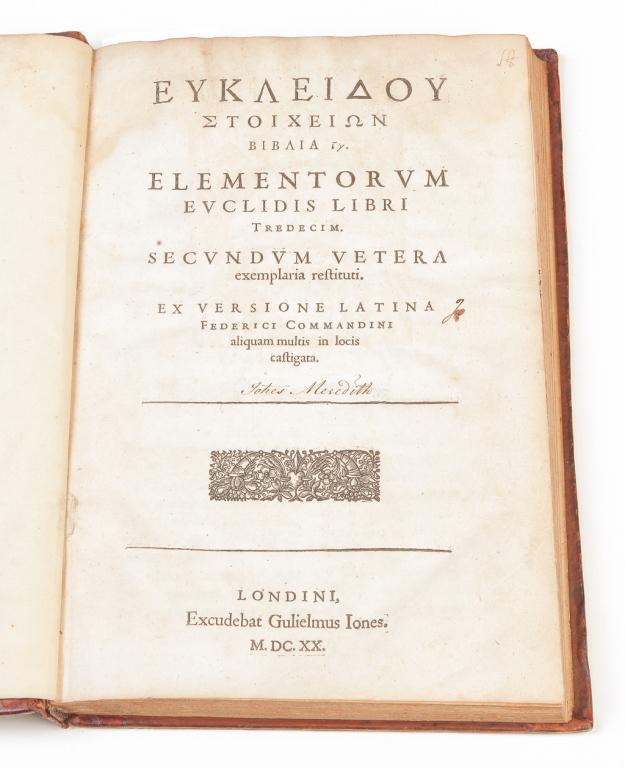 EARLY ENGLISH EUCLID ELEMENTS. (1 of 8)