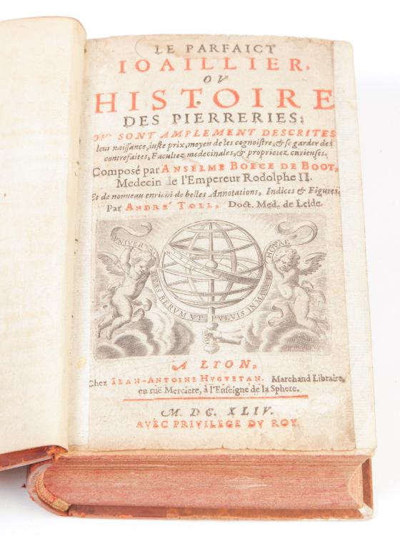 "LE PARFAICT JOAILLIER" BY ANSELME BOECE DE BOUDT. (1 of 3)