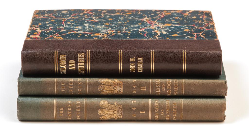 THREE OLD ENGLISH BOOKS INCLUDING AELFRIC SOCIETY. (1 of 5)