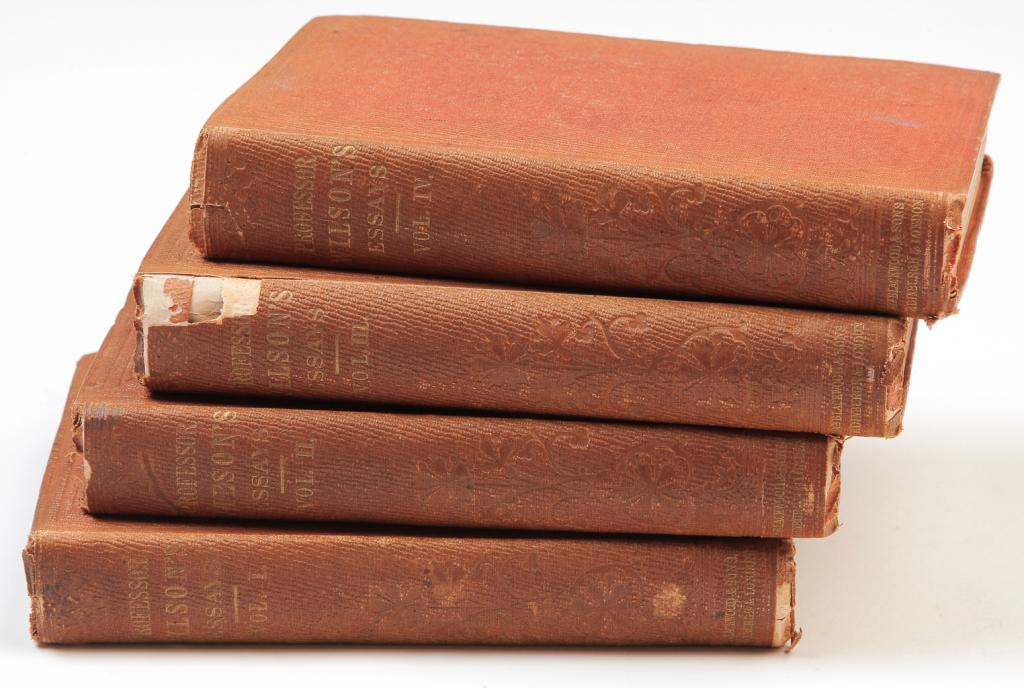 FOUR VOLUMES PROFESSOR WILSON'S ESSAYS. (1 of 7)