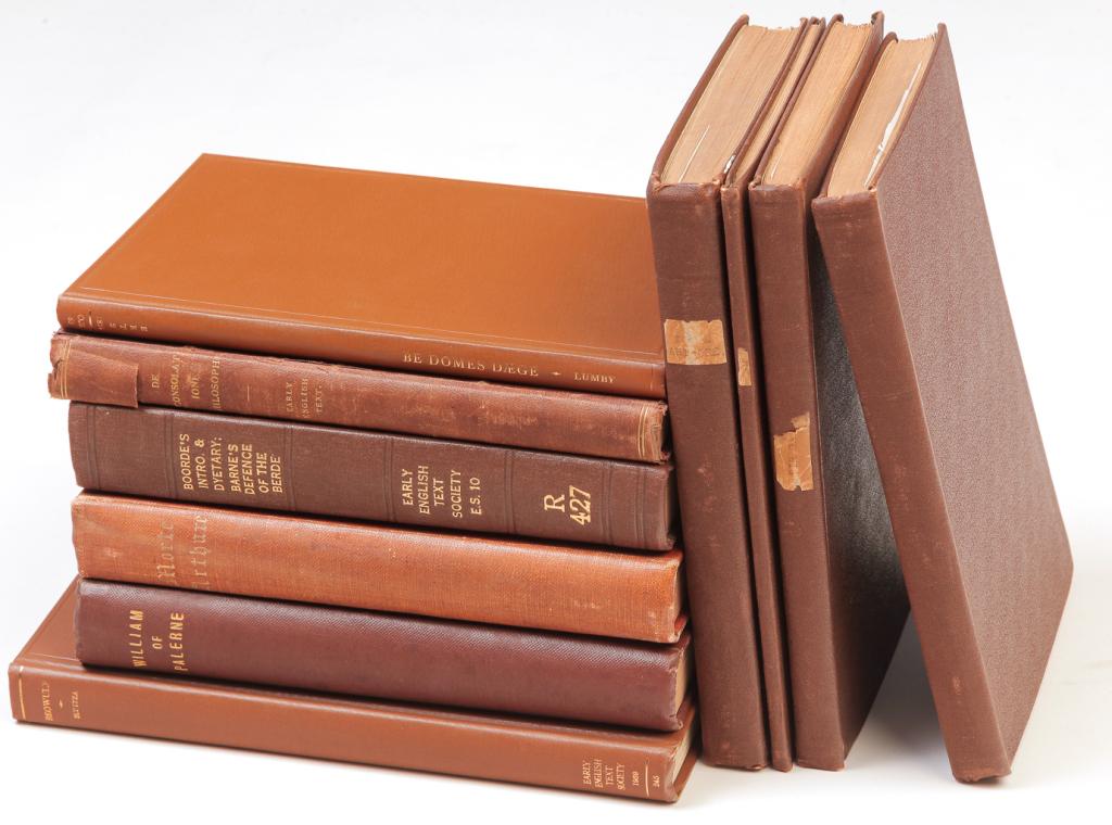TEN EARLY ENGLISH TEXT SOCIETY BOOKS. (1 of 18)
