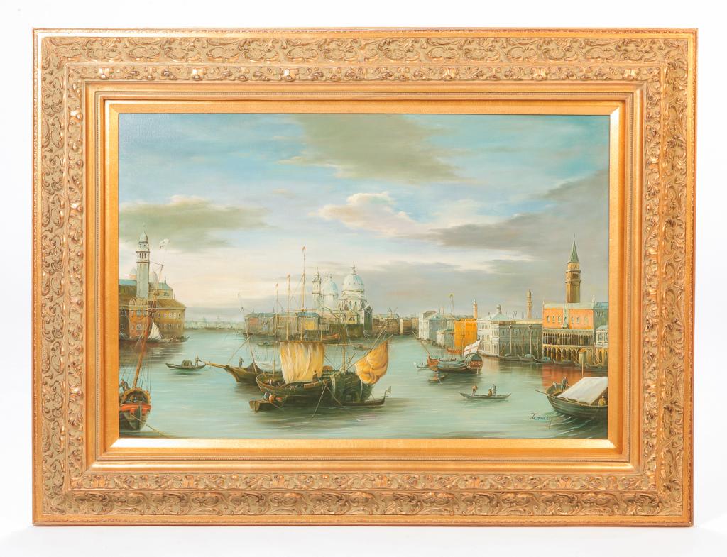 VENETIAN SCENE SIGNED "F. TAILROY". (1 of 3)