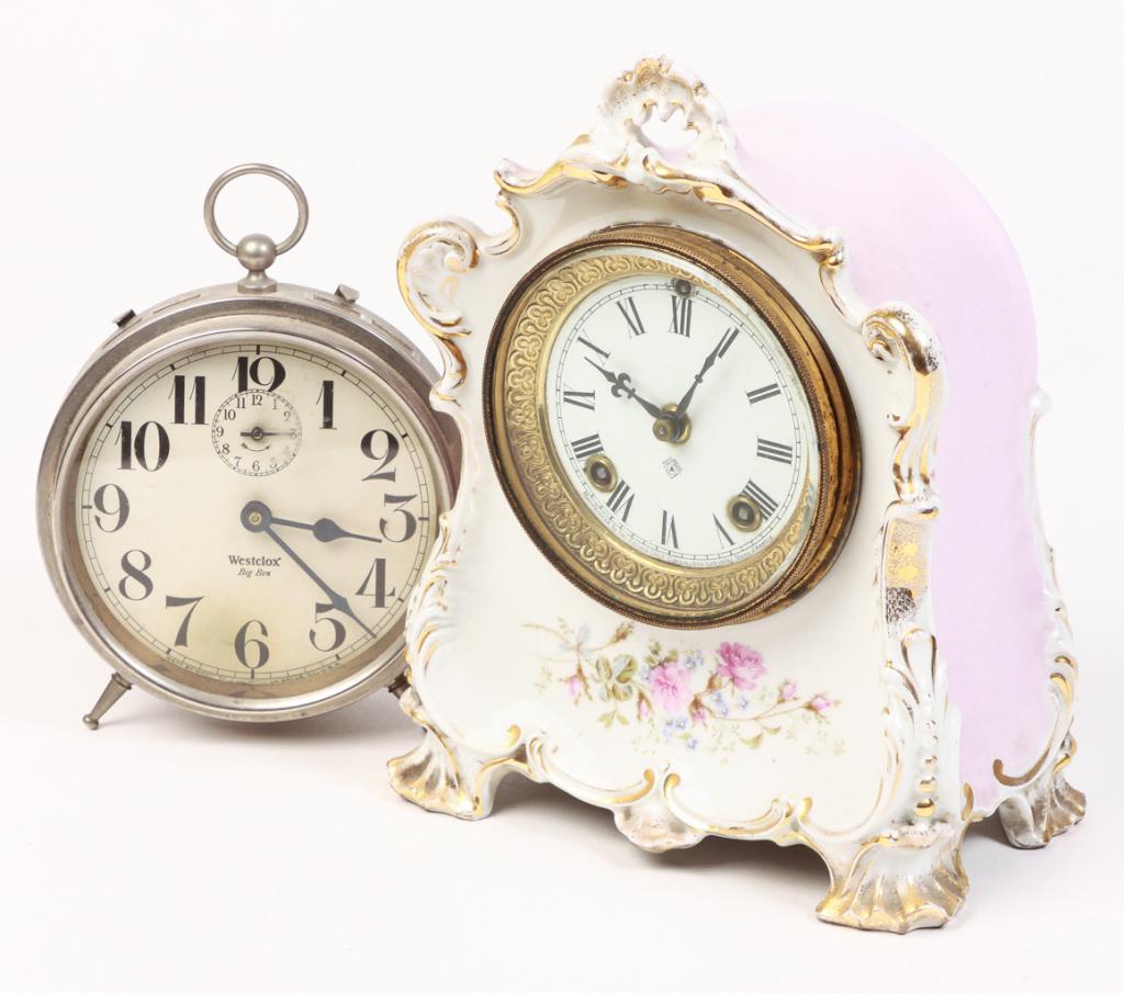 TWO AMERICAN CLOCKS. (1 of 6)