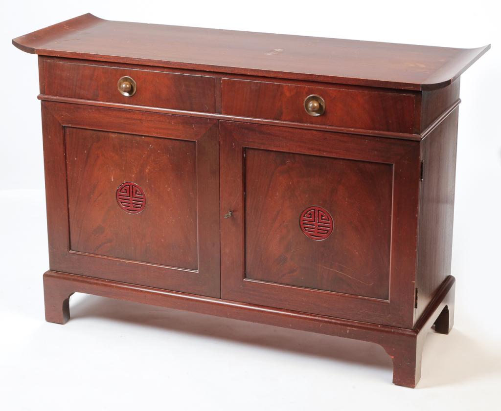 "KITTINGER" ASIAN STYLE CABINET. (1 of 7)