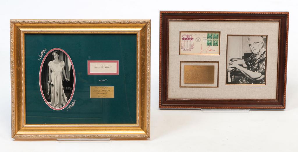 TWO ELEANOR ROOSEVELT AND AGATHA CHRISTIE ITEMS. (1 of 2)