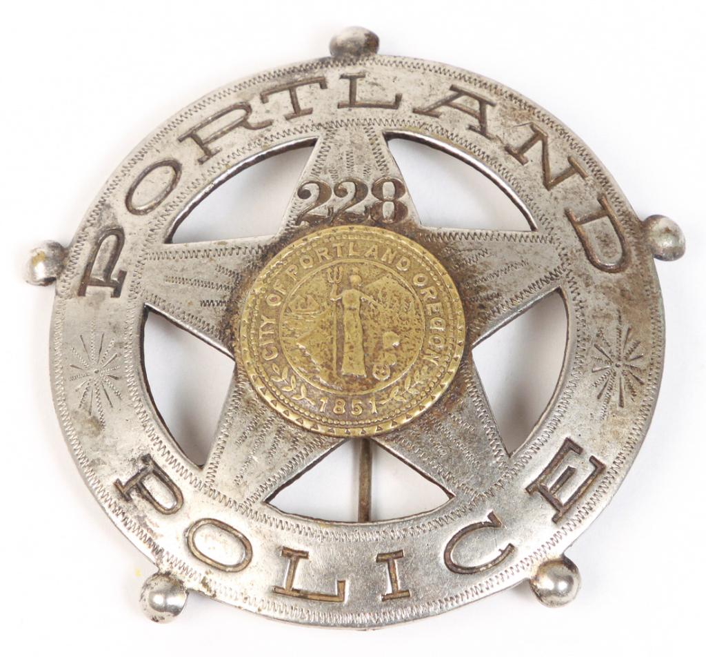 Portland Oregon Police Badge.