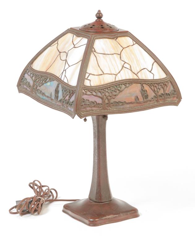 AMERICAN HANDEL TABLE LAMP. (1 of 3)