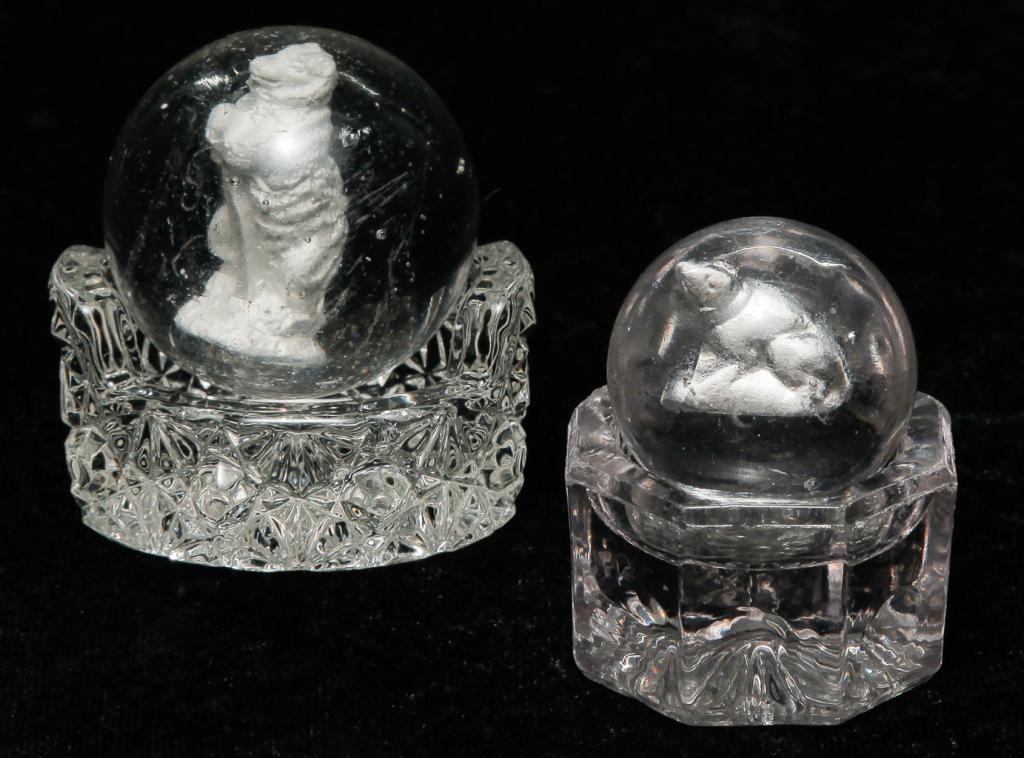 TWO GERMAN SULPHIDE MARBLES. (1 of 3)