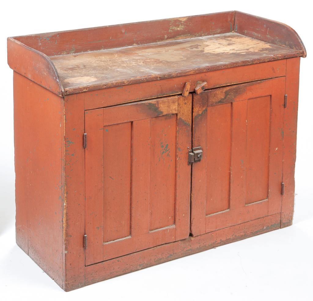 PAINTED KITCHEN CABINET. (1 of 3)