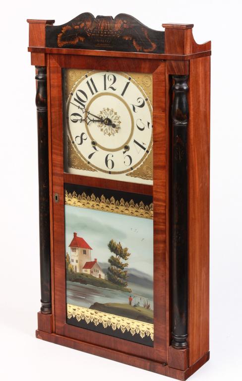 AMERICAN SEYMOUR, HALL & CO. MANTEL CLOCK. (1 of 4)