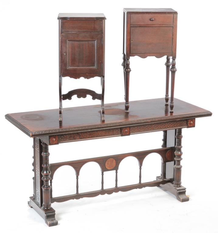 THREE PIECES AMERICAN DEPRESSION ERA FURNITURE. (1 of 10)