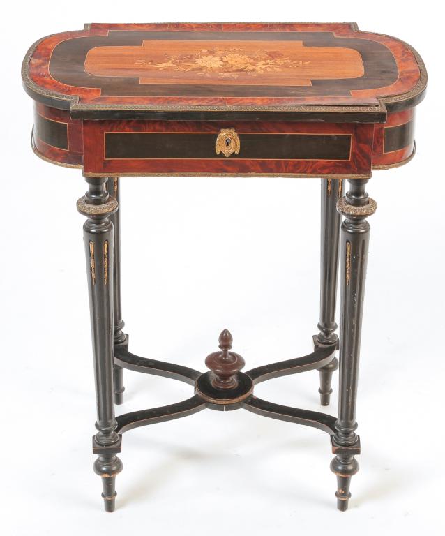 FRENCH 2ND EMPIRE SEWING STAND. (1 of 4)