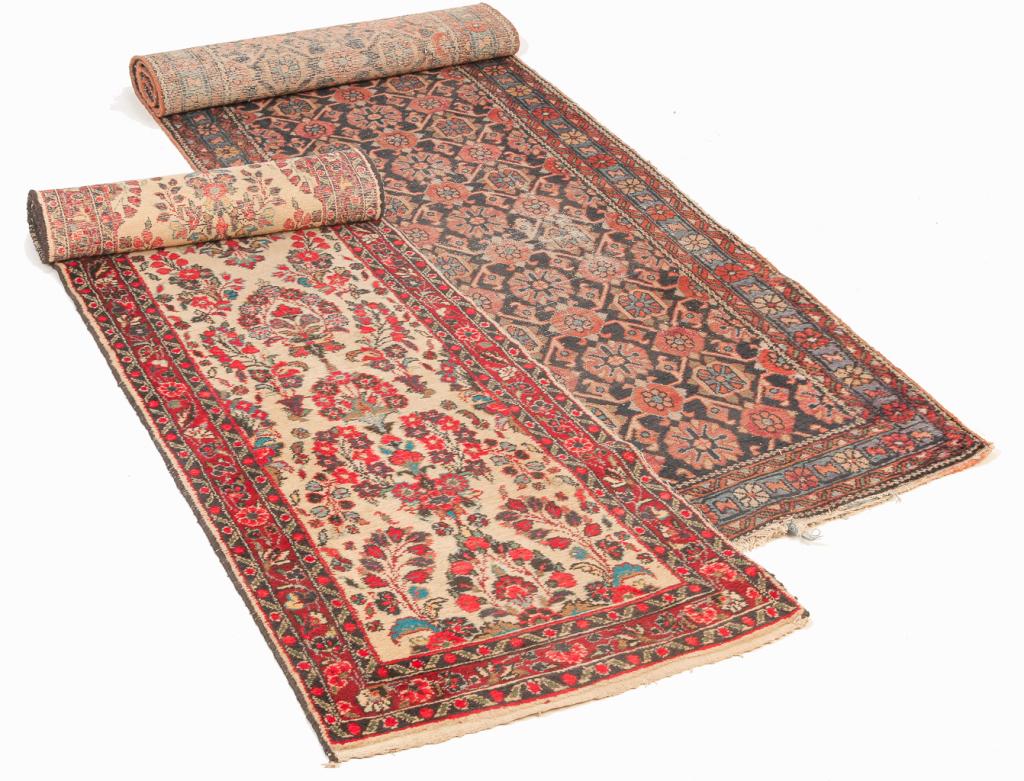 TWO ORIENTAL RUGS. (1 of 3)