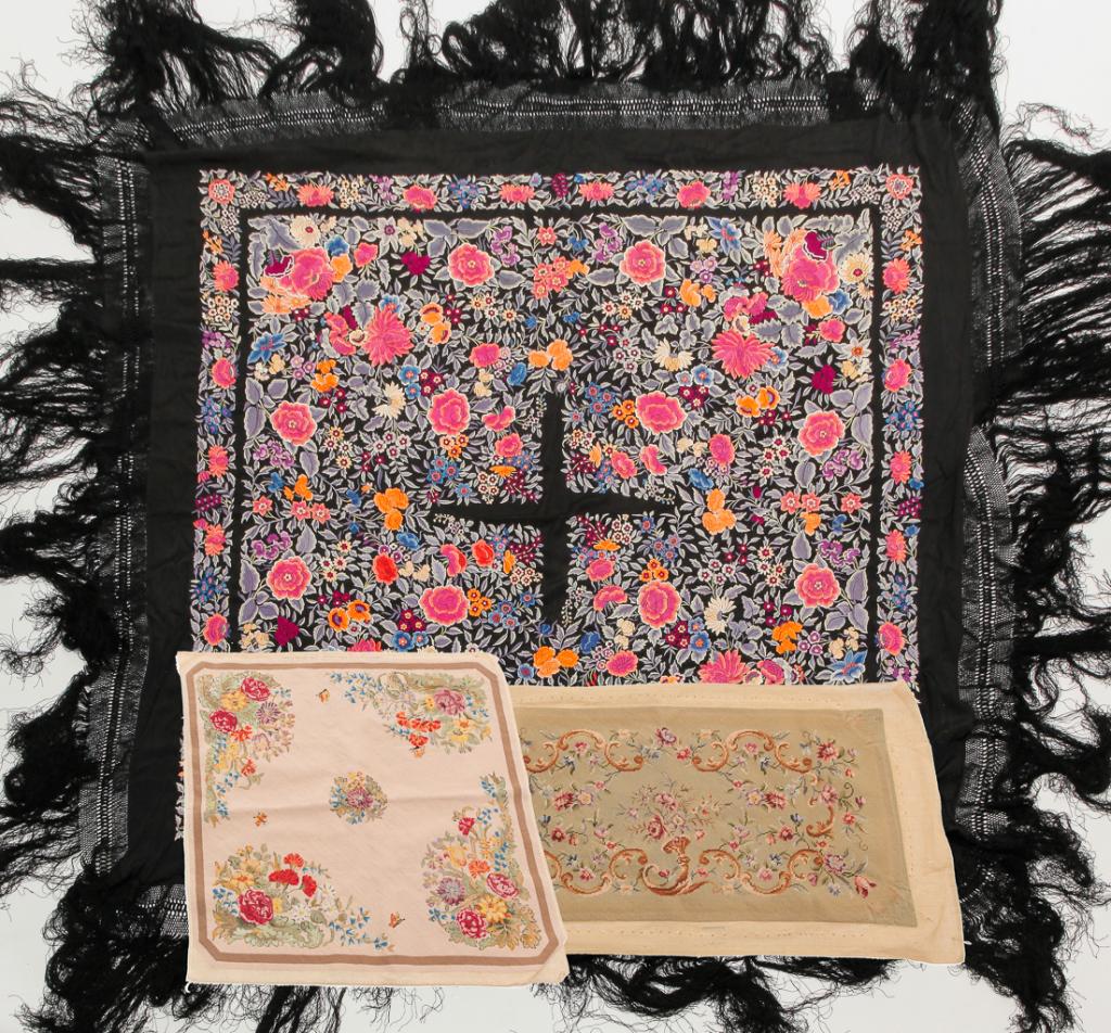 THREE TEXTILES. (1 of 4)