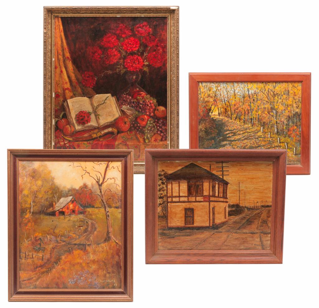 FOUR PAINTINGS SIGNED "W. STANFORTH". (1 of 7)