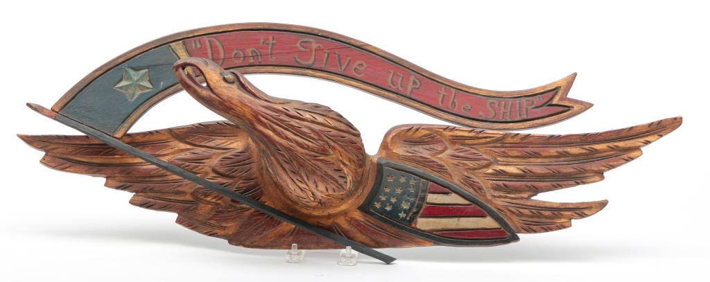 EAGLE CARVING IN THE MANNER OF BELLAMY. (1 of 2)