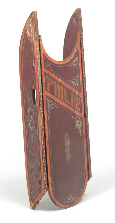 AMERICAN DECORATED SLED. (1 of 2)