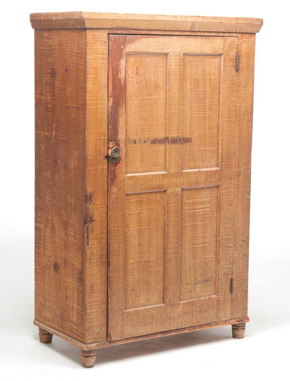 AMERICAN DECORATED CUPBOARD. (1 of 5)