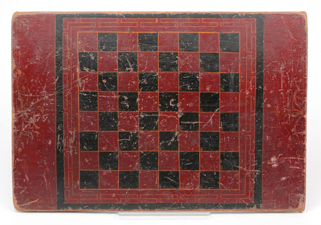 AMERICAN DECORATED GAMEBOARD. (1 of 2)