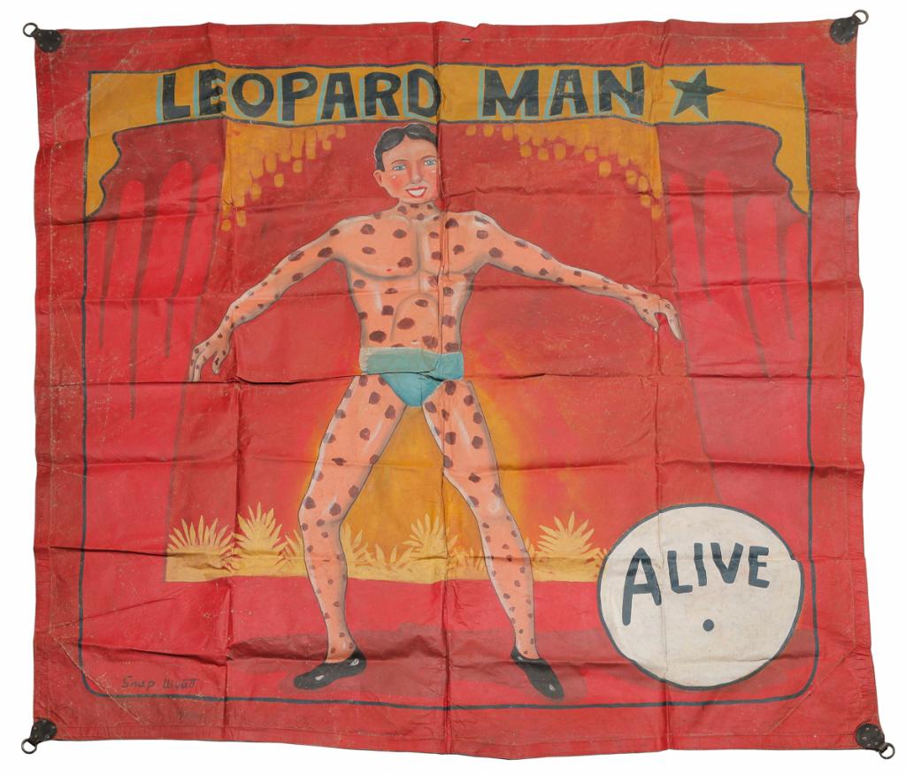 AMERICAN SIDE SHOW BANNER BY SNAP WYATT. (1 of 3)