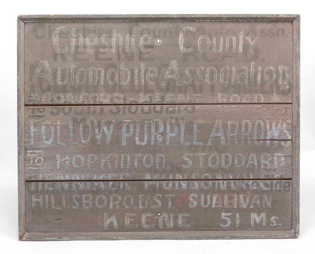 AMERICAN TRADE SIGN. (1 of 2)