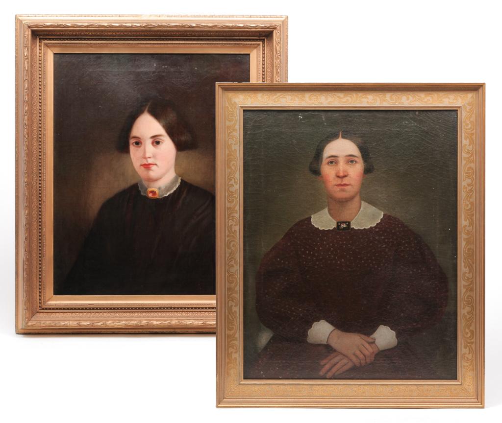 TWO PORTRAITS OF WOMEN. (1 of 6)