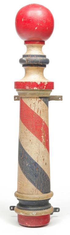 AMERICAN BARBER POLE. (1 of 2)