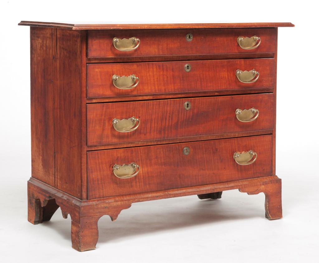 AMERICAN CHIPPENDALE CHEST. (1 of 5)
