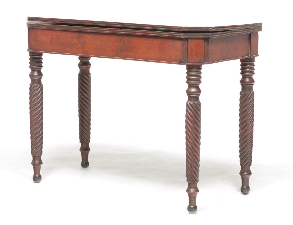 AMERICAN EMPIRE CARD TABLE. (1 of 5)