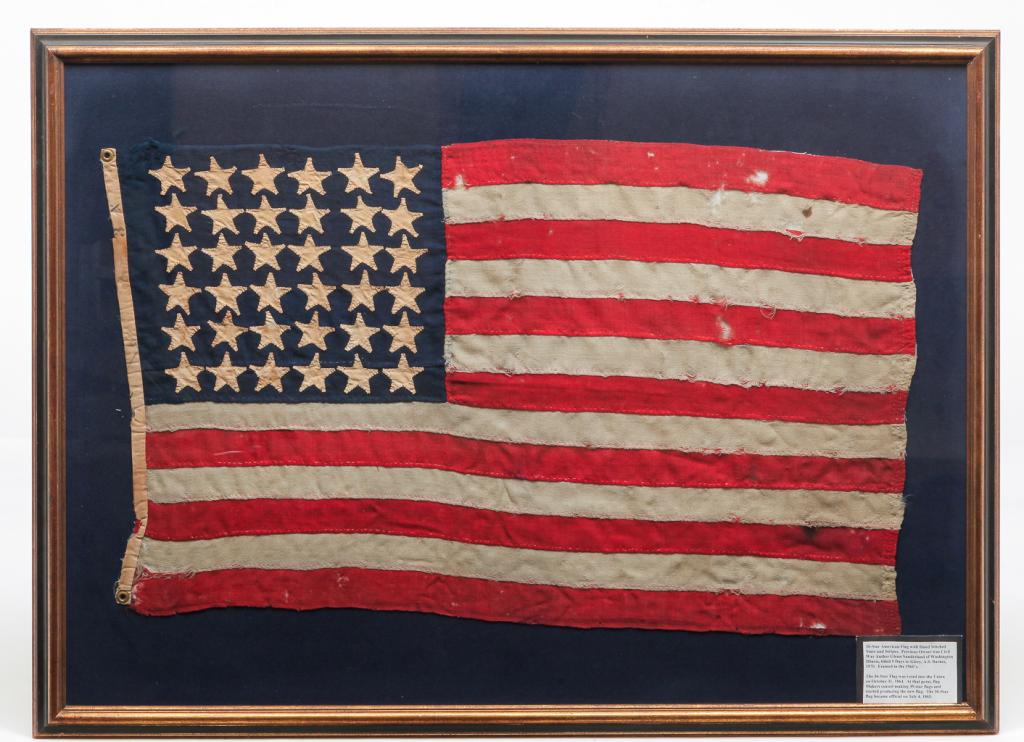 AMERICAN THIRTY SIX STAR FLAG. (1 of 2)