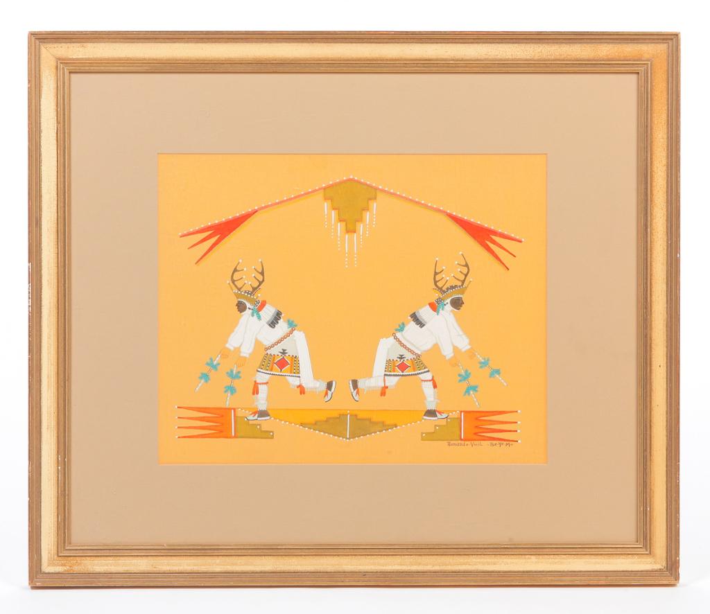 DEER DANCERS BY ROMANDO VIGIL TSE-YE-MU. (1 of 4)