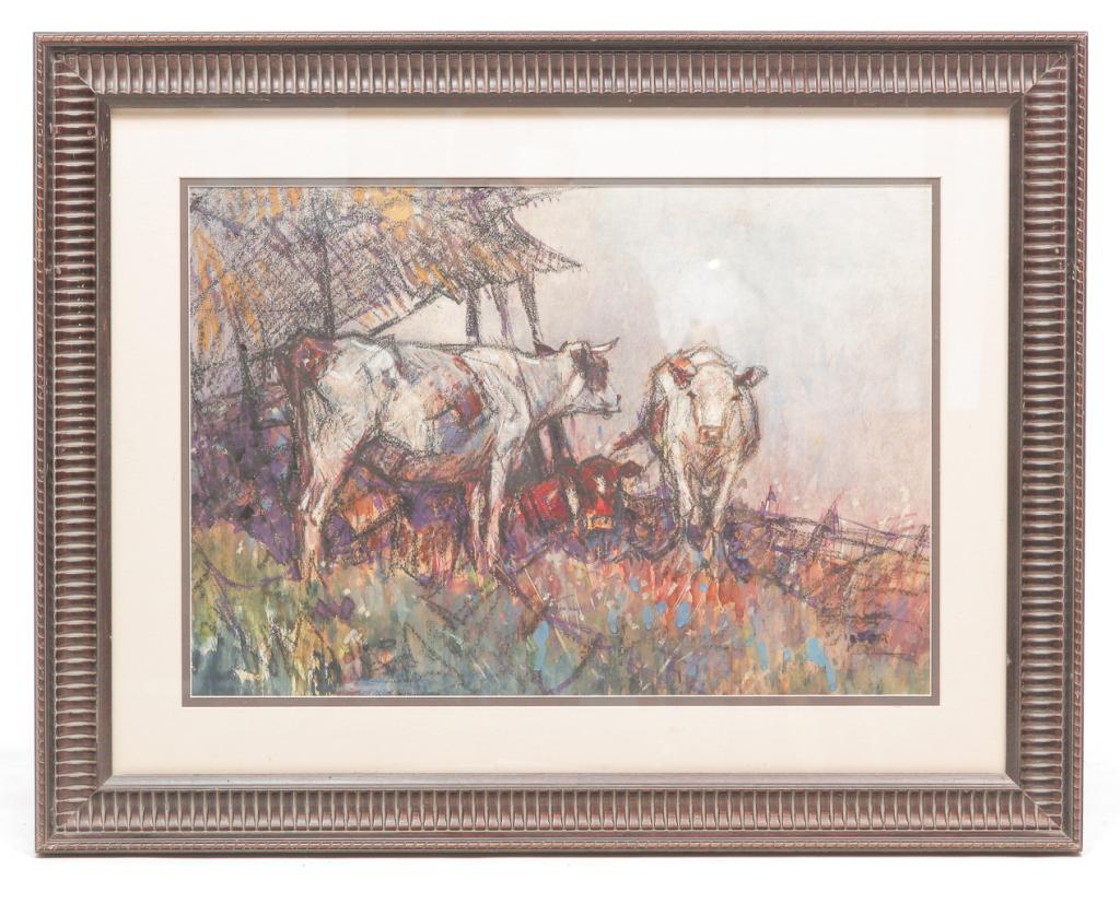 "COWS RESTING" BY LESLIE COPE. (1 of 4)