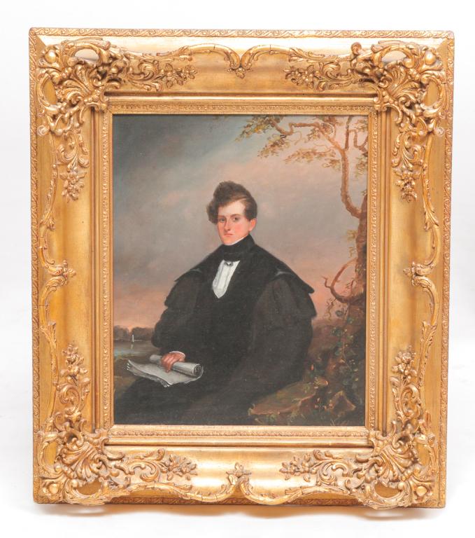 PORTRAIT OF A YOUNG MAN ATTRIBUTED TO THOMAS SULLY (1 of 3)