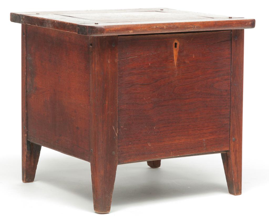 AMERICAN DIMINUTIVE SUGAR CHEST. (1 of 11)