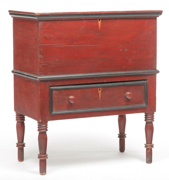 AMERICAN SHERATON SUGAR CHEST. (1 of 6)